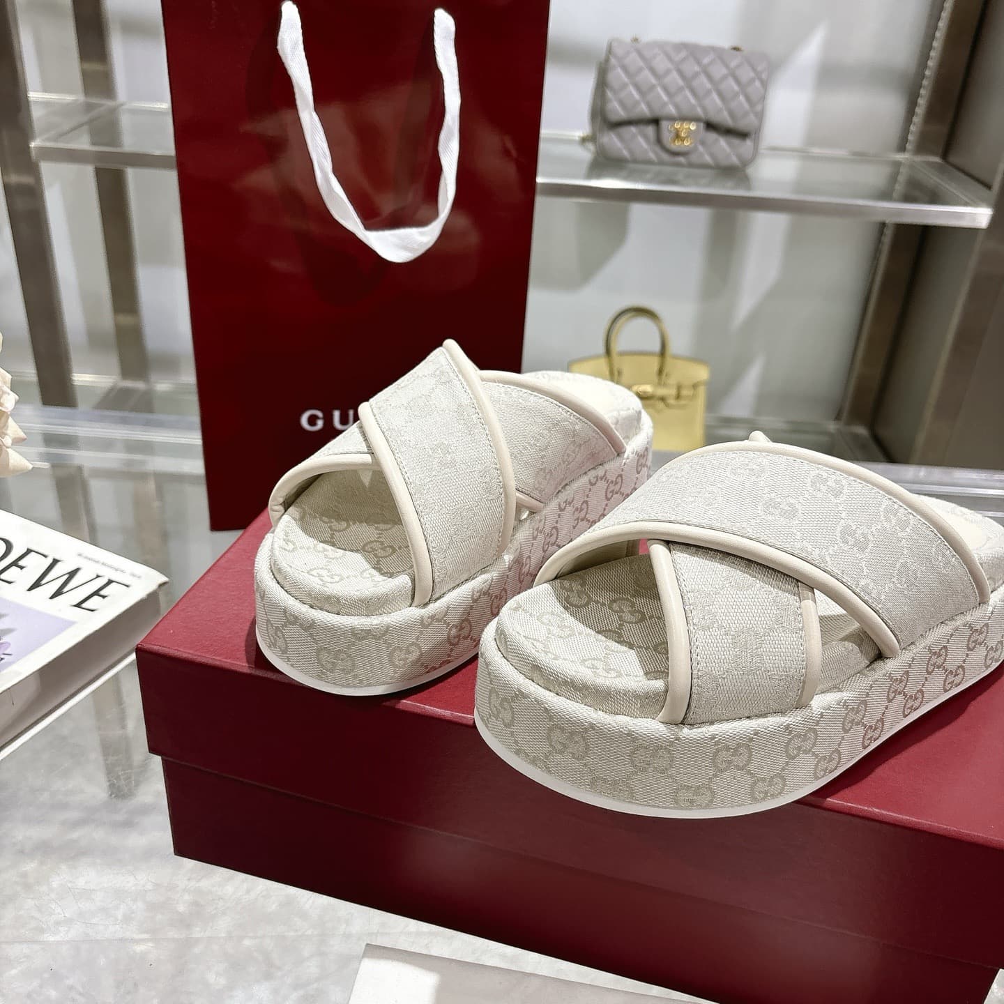 Gucci Slippers Heel High2.0cm