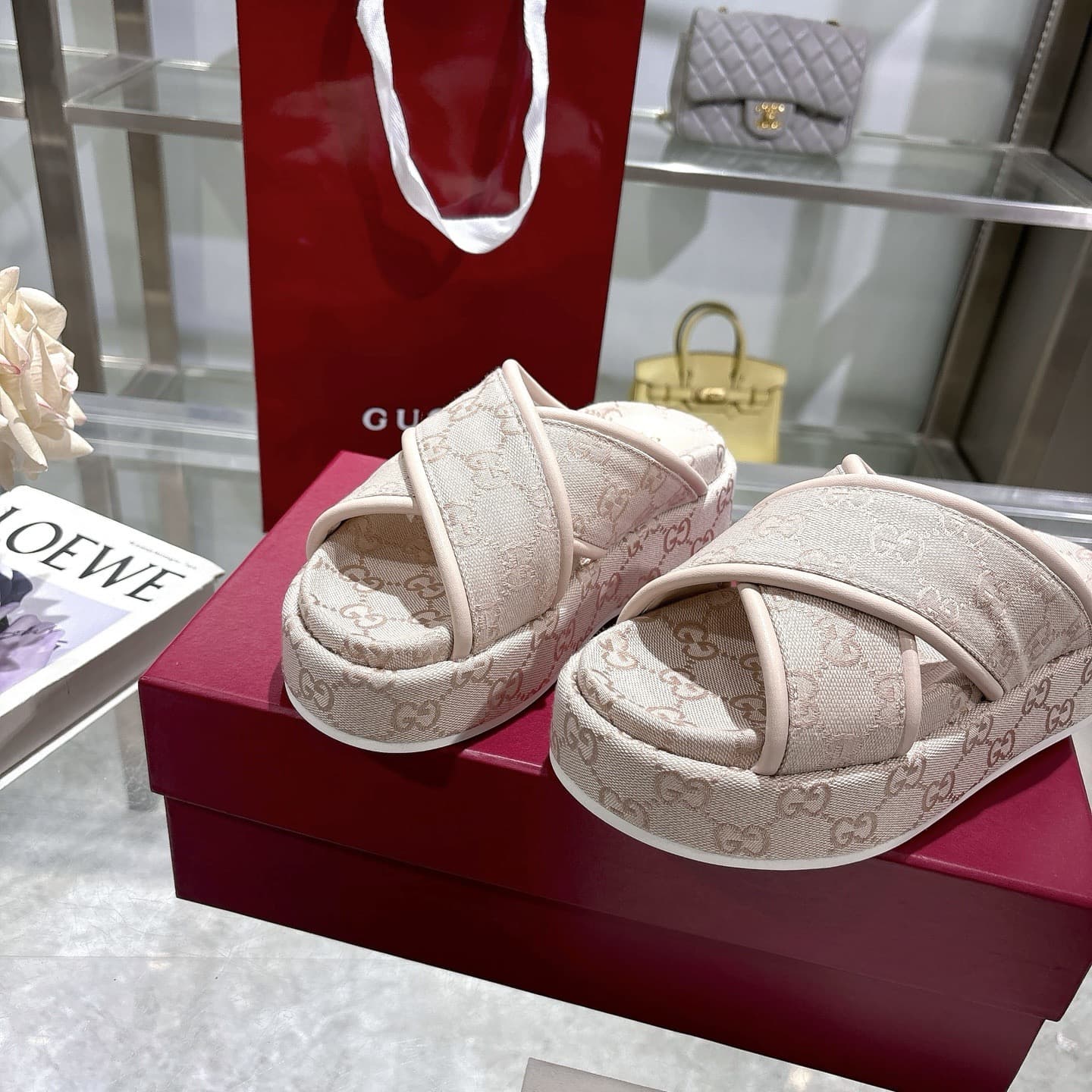 Gucci Slippers Heel High2.0cm