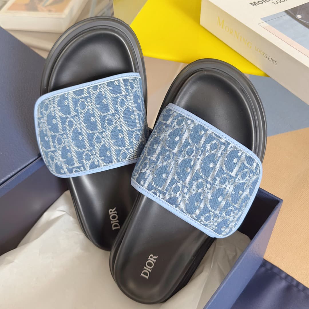 Dior Man Slippers Heel High3.5cm