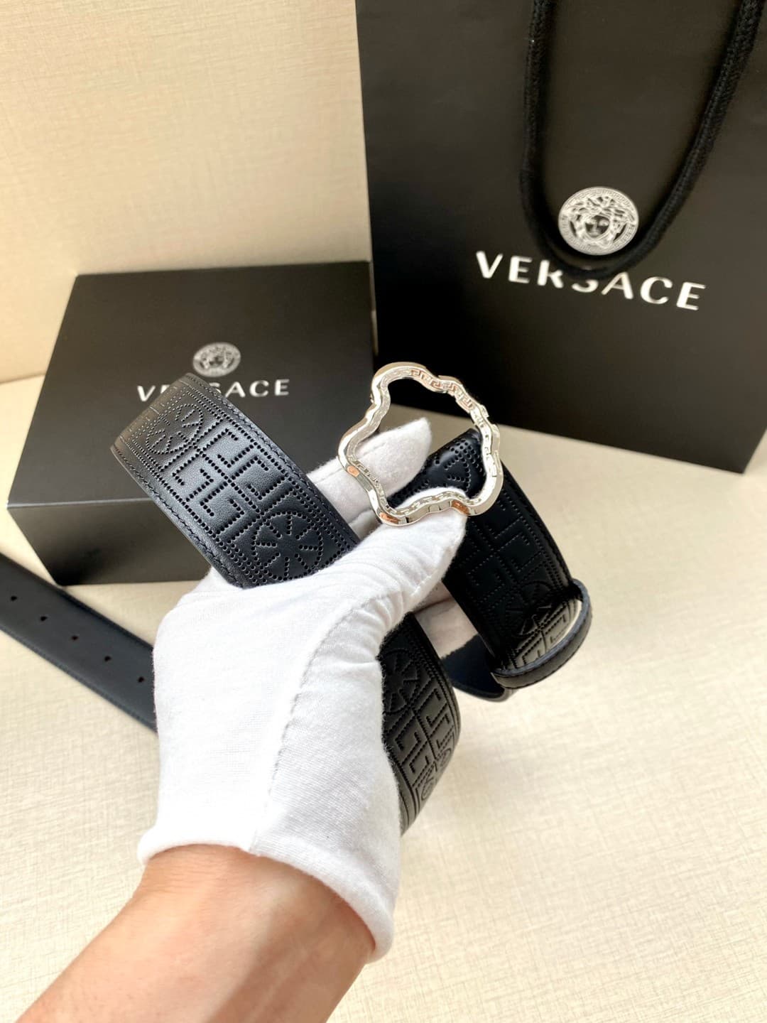 Versace Man 4.0cm Belt