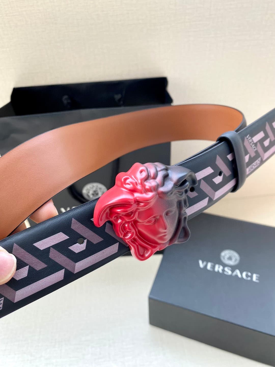 Versace Man 4.0cm Belt