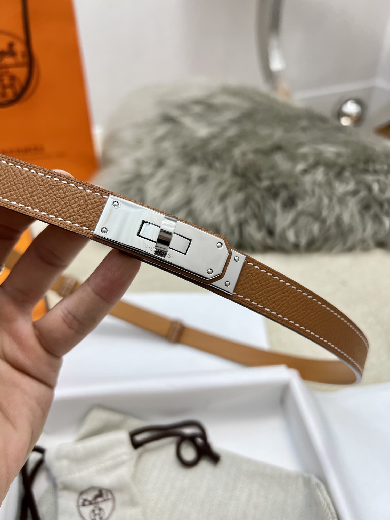 Hermes Woman 1.8cm Belt