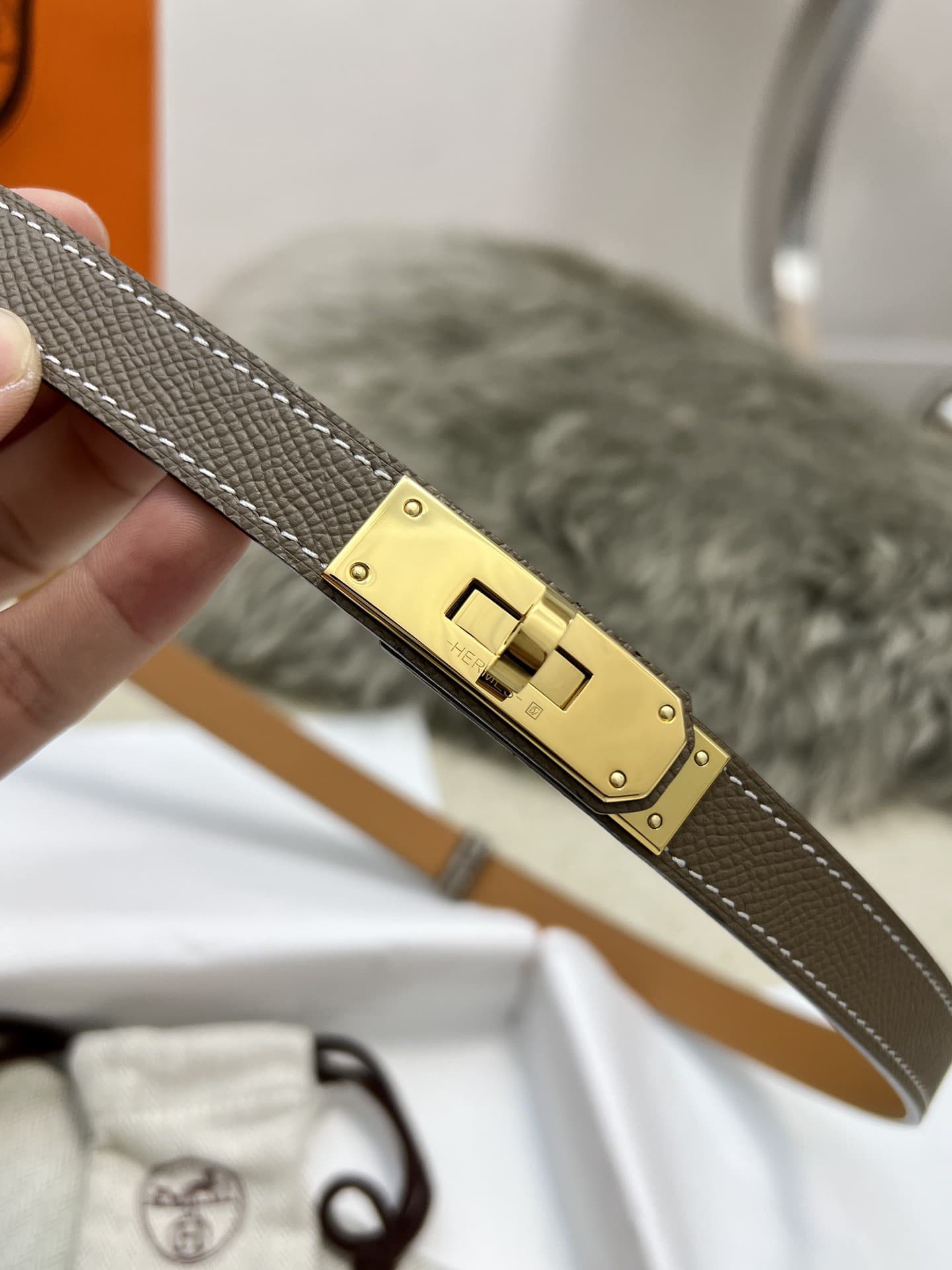 Hermes Woman 1.8cm Belt