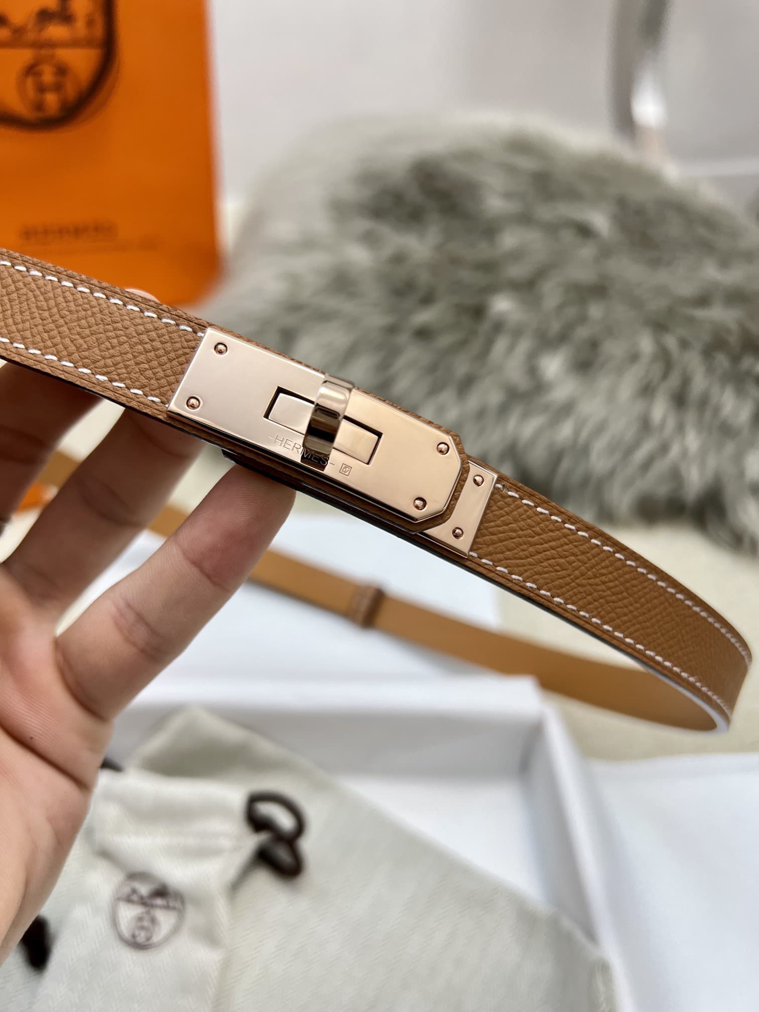 Hermes Woman 1.8cm Belt