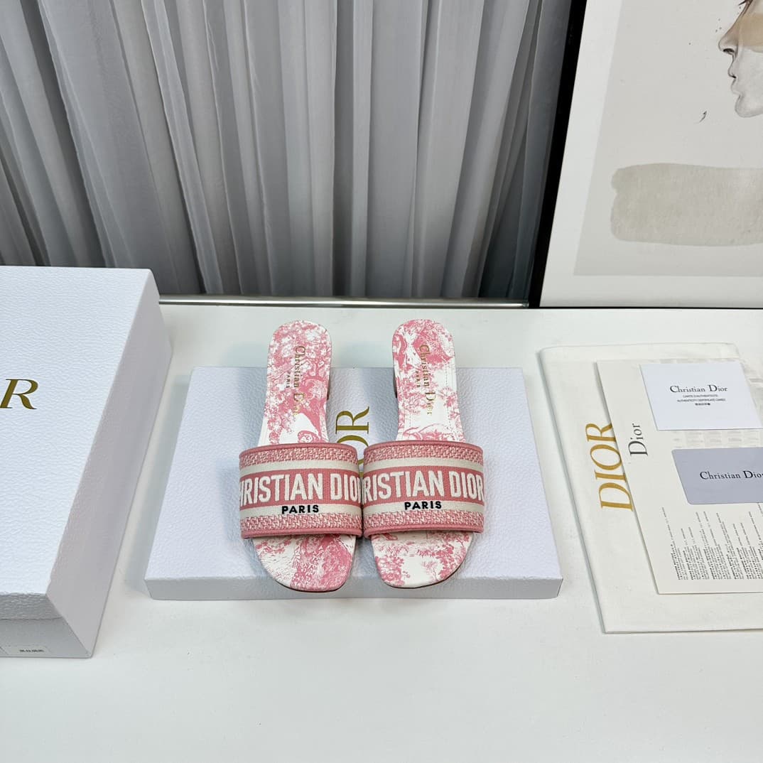 Dior Slippers Heel High4.5cm