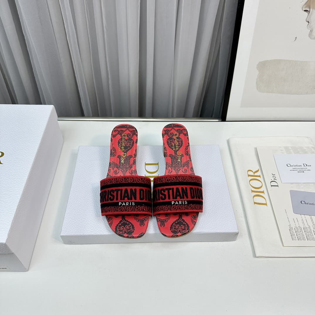 Dior Slippers Heel High4.5cm