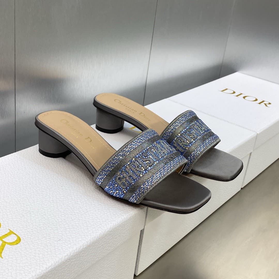 Dior Slippers Heel High4.5cm