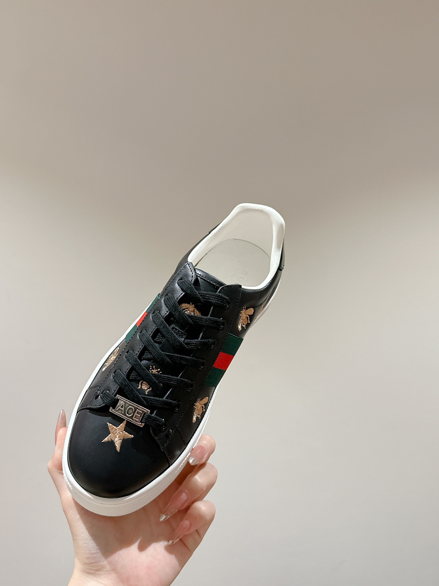 Gucci Ace Couple Shoes Heel High3cm