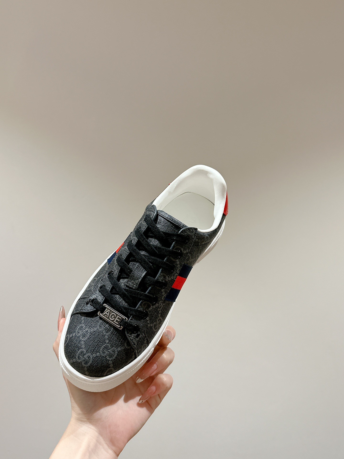 Gucci Ace Couple Shoes Heel High3cm