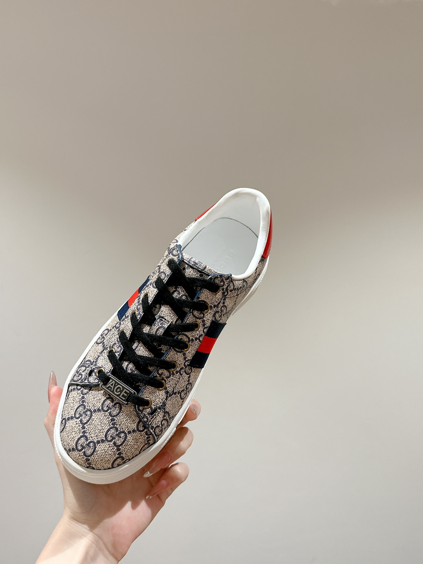 Gucci Ace Couple Shoes Heel High3cm