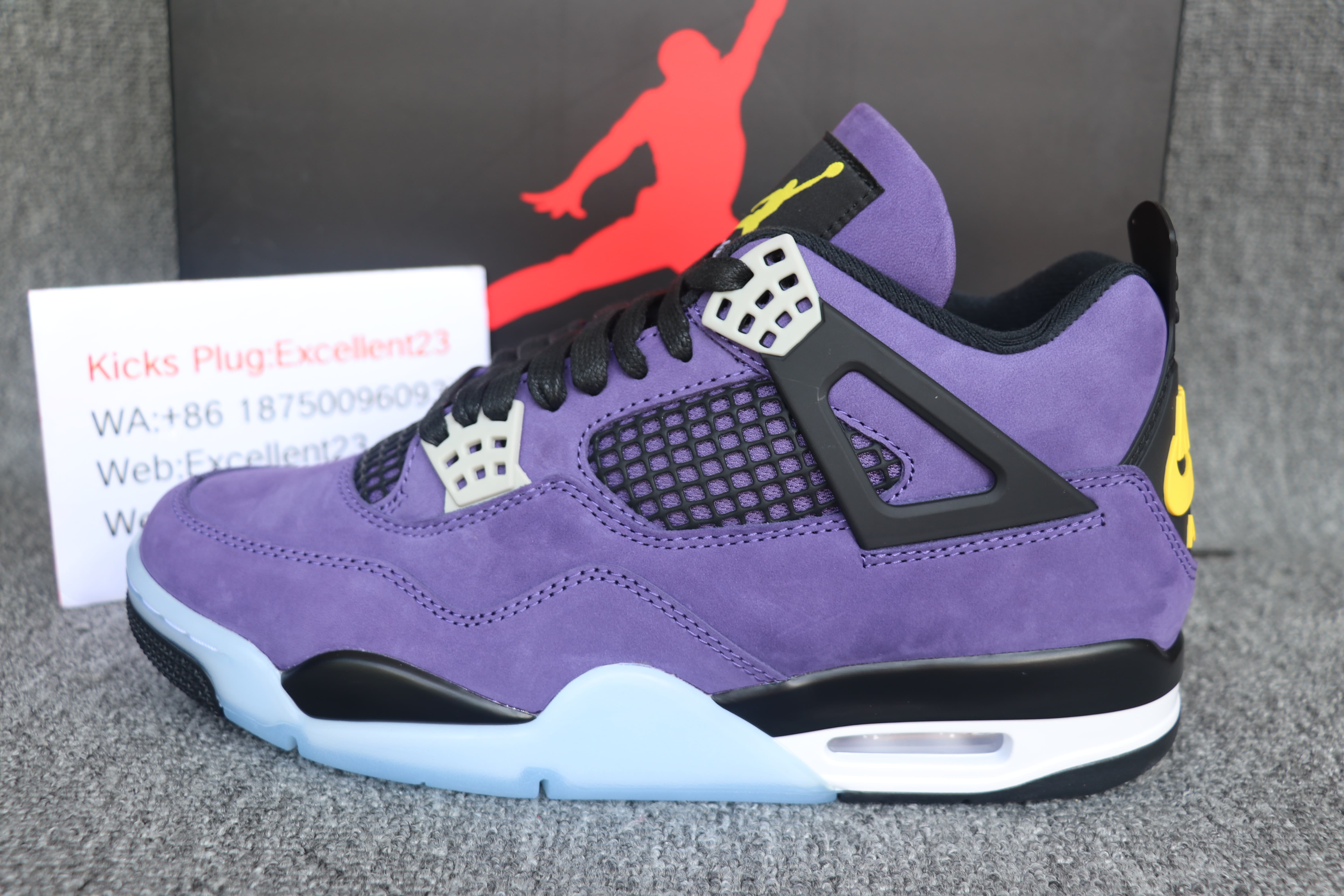 Air Jordan 4 Lakers Purple