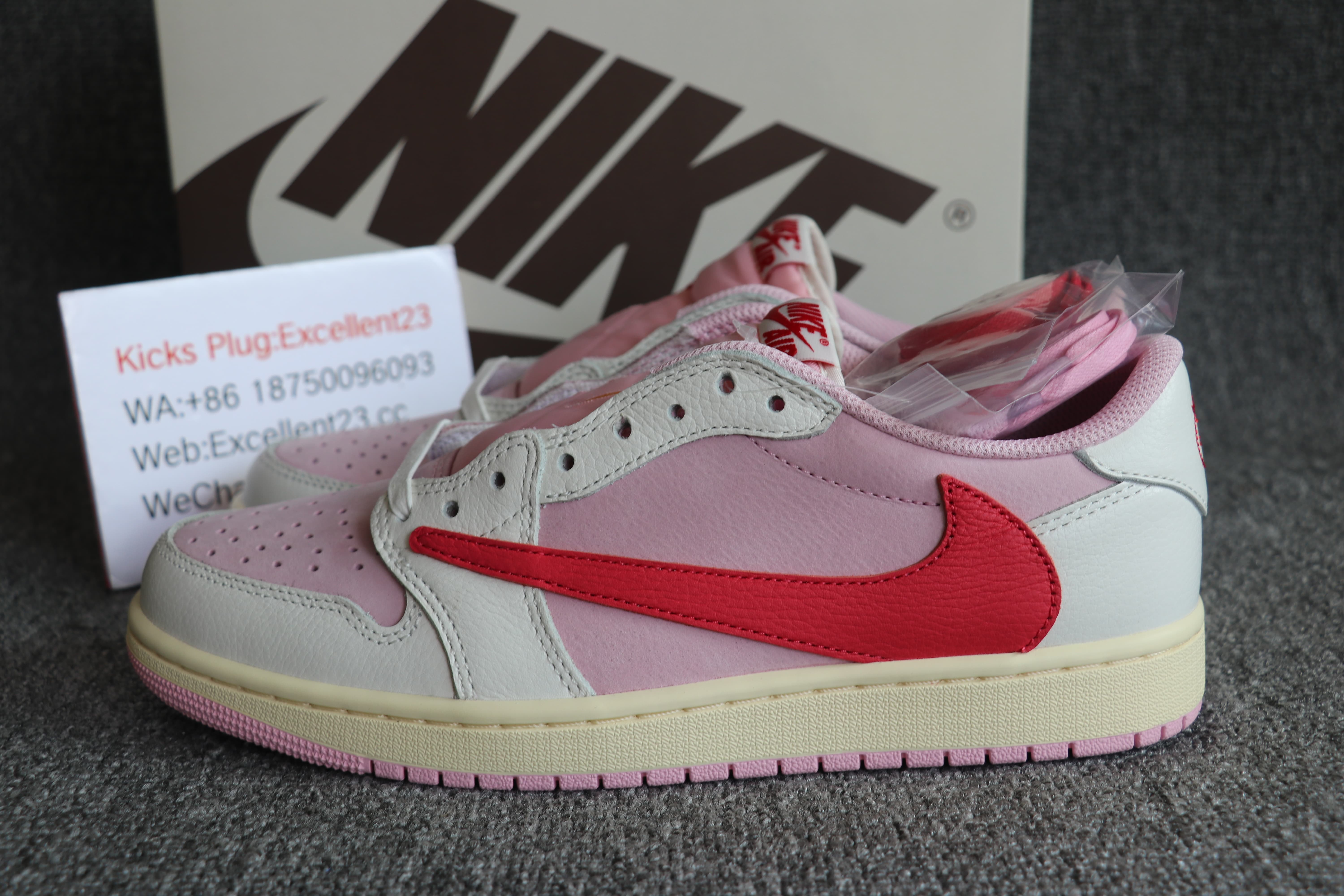 Travis Scott X Air Jordan 1 Low Shy Pink