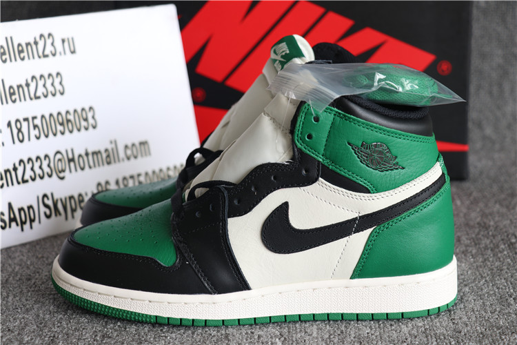 Authentic Nike Air Jordan 1 Retro GS Pine Green