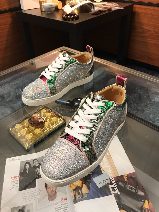 Chirstian Louboutin CL Low Rivet Casual Shoes 006