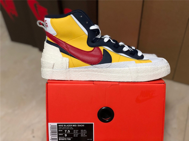 Sacai x Nike Blazer Yellow