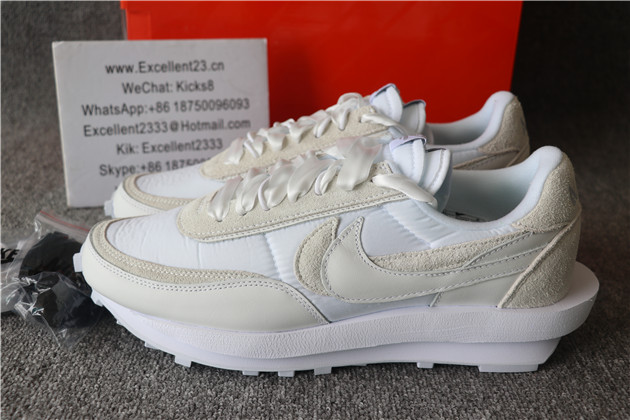Sacai x Nike LDV Waffle White Nylon