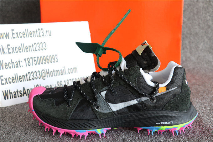 Off White x Nike Zoom Terra Kiger 5 Athlete In Progress Black