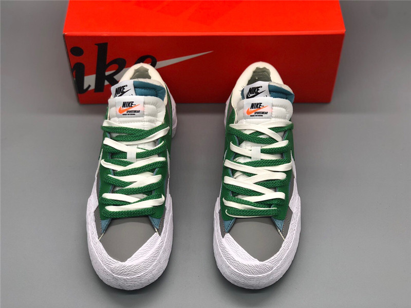 Sacai X Nike Blazer Low White Green