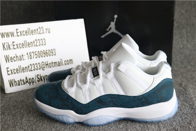Nike Air Jordan 11 Low Retro Navy Blue Snakeskin