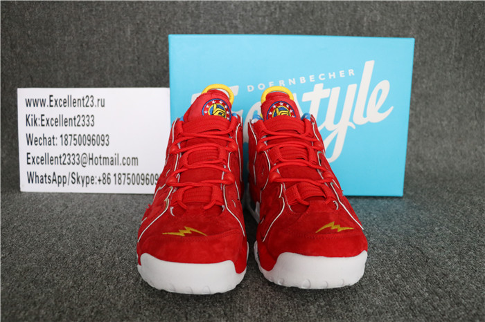 Authentic Doernbecher X Nike Air More Uptempo Red