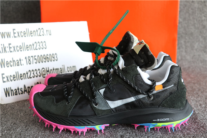 Off White x Nike Zoom Terra Kiger 5 Athlete In Progress Black