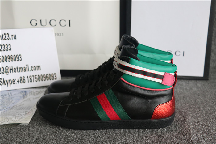 Gucci Mid Black Green Shoes