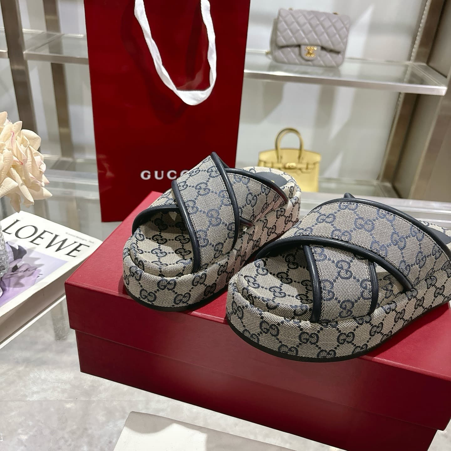 Gucci Slippers Heel High2.0cm
