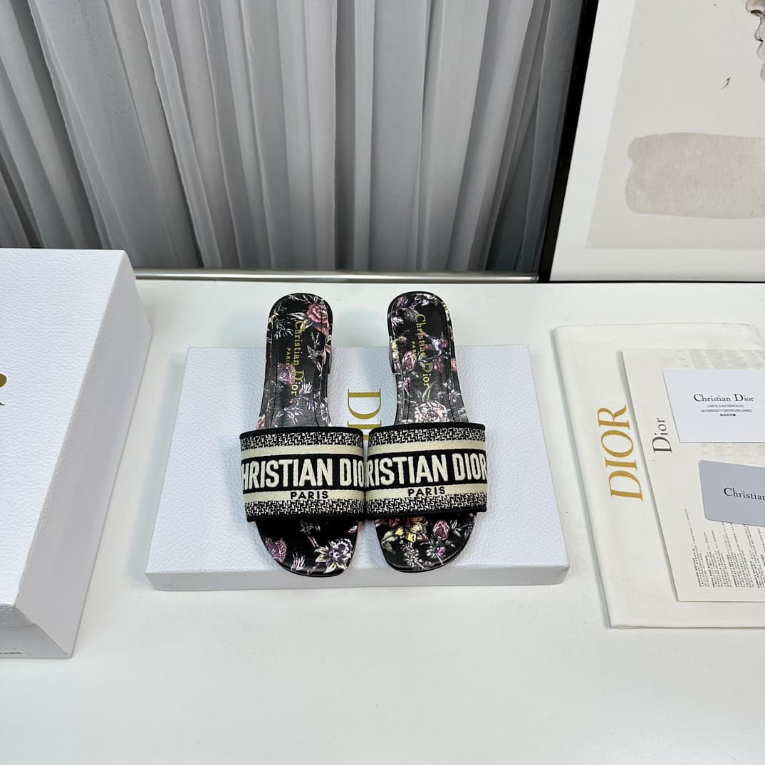 Dior Slippers Heel High4.5cm
