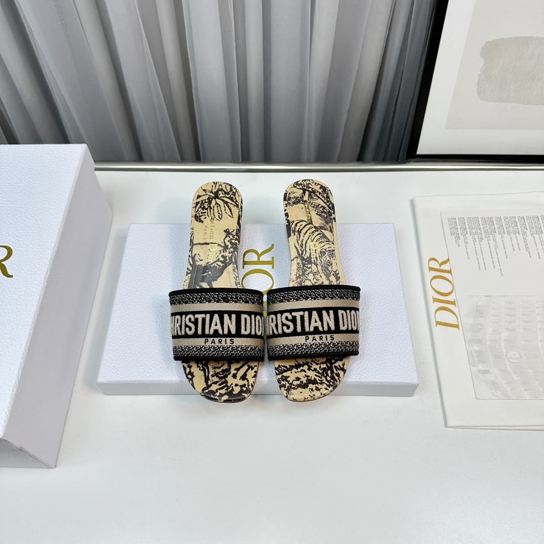 Dior Slippers Heel High4.5cm