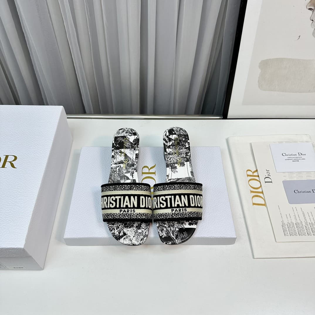 Dior  Slippers Heel High4.5cm