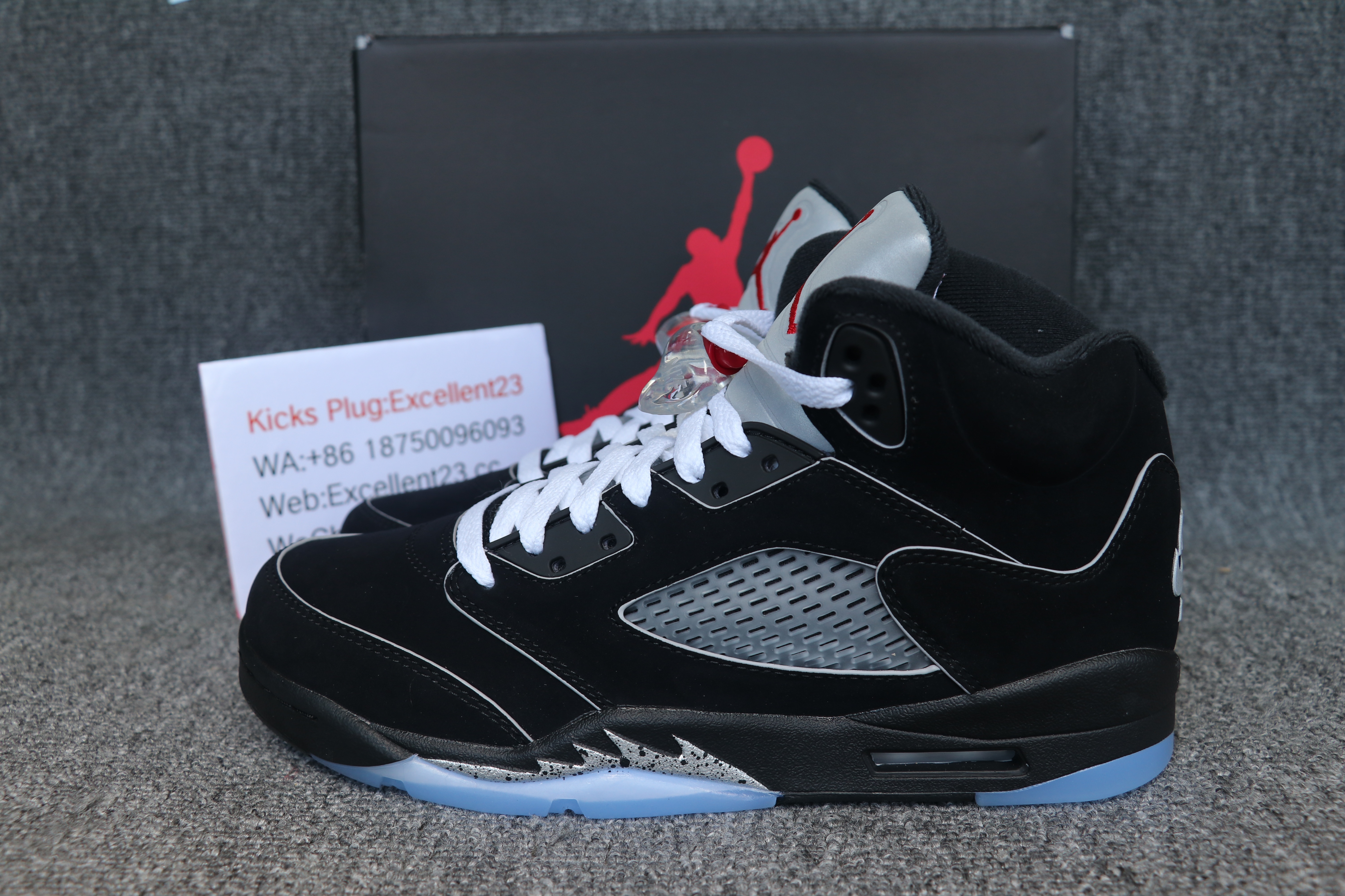 Youth Nike Air Jordan 5 Black Metallic Reimagined