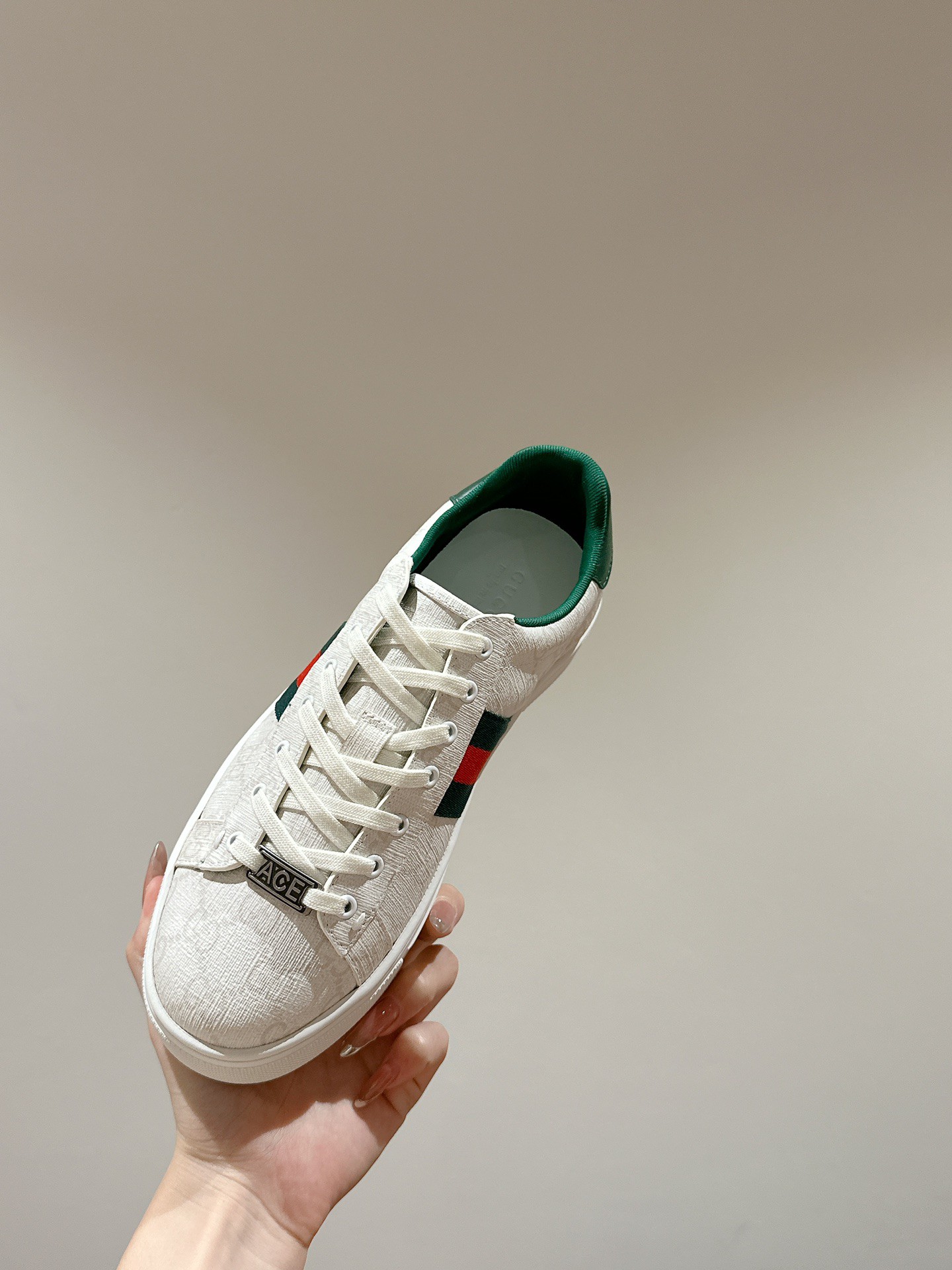 Gucci Ace Couple Shoes Heel High3cm
