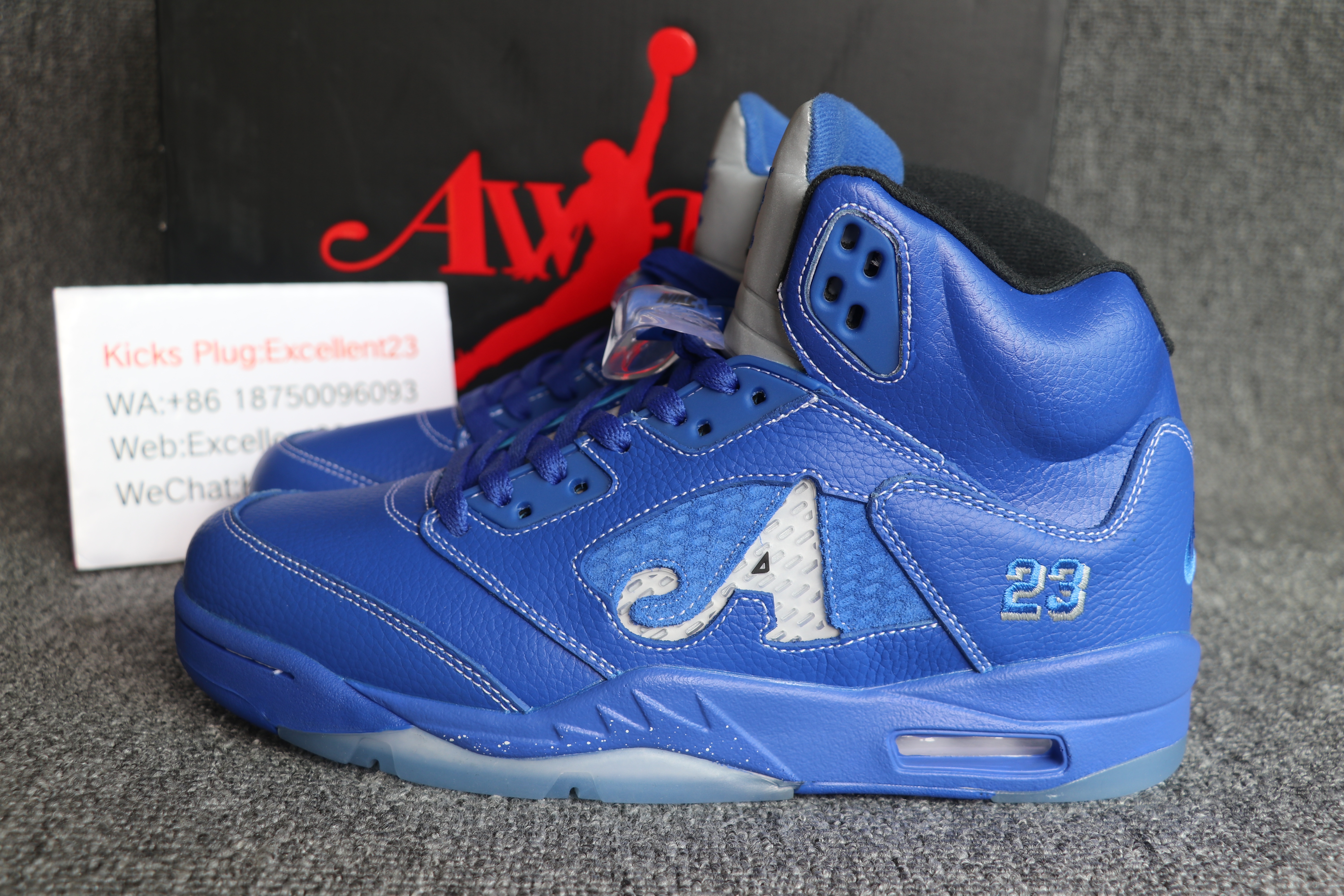 Aweek x Air Jordan 5 Blue