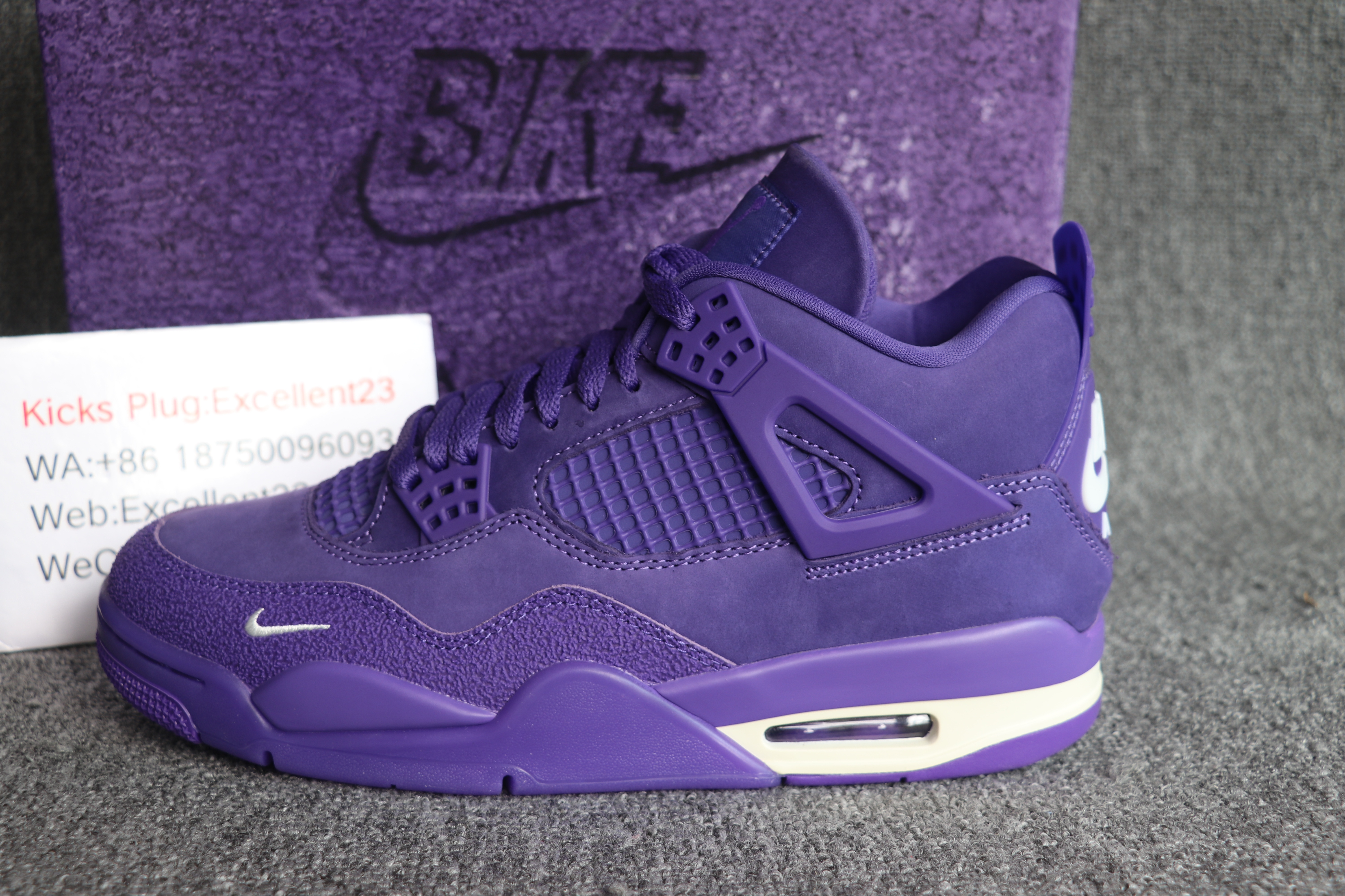Air Jordan 4 Purple Brick By Brick
