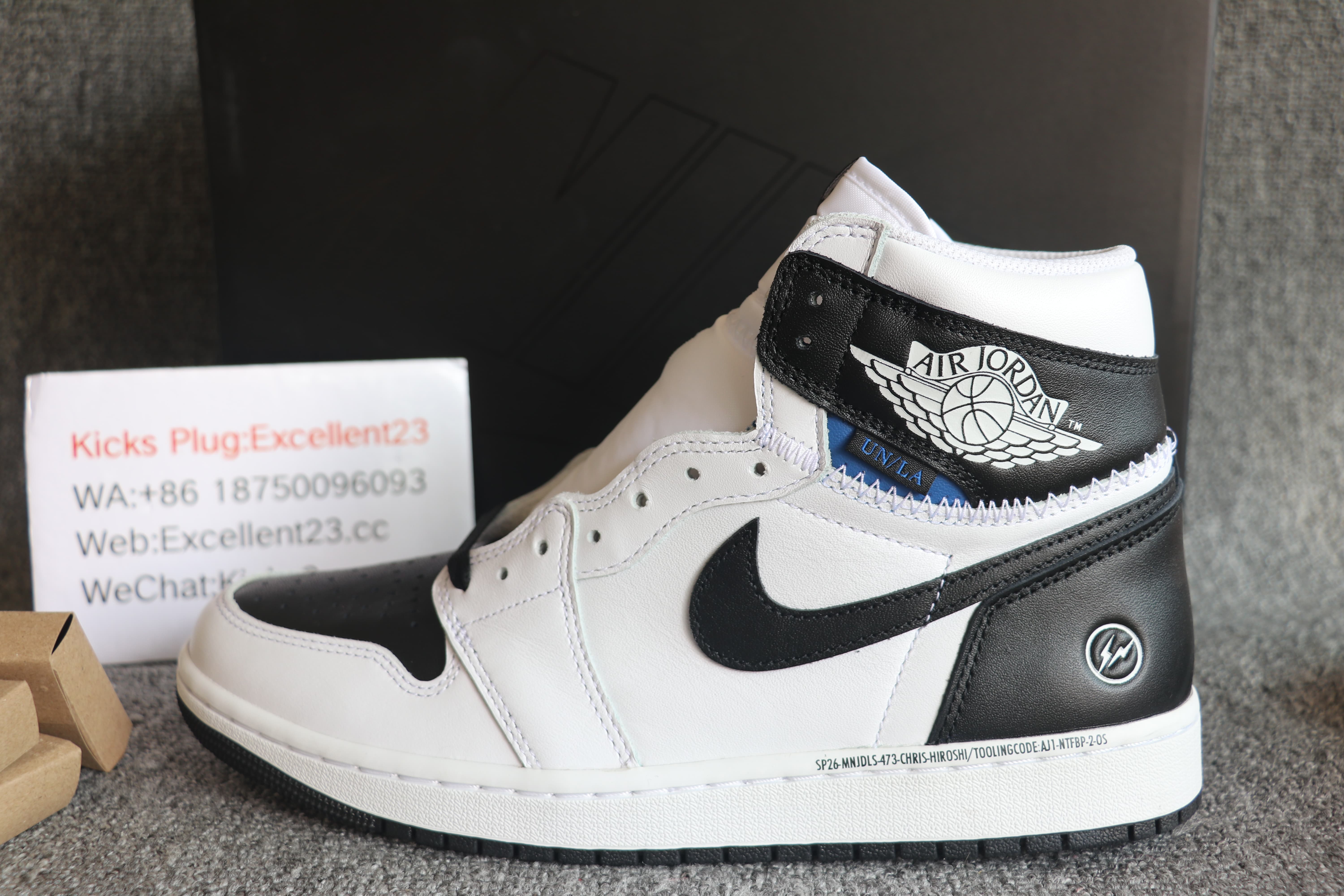 Union x Fragment x Air Jordan 1 High White